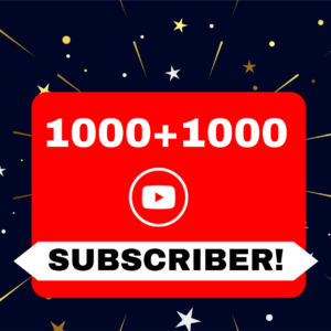 YouTube Subscriber 2000 Lifetime guarantee​